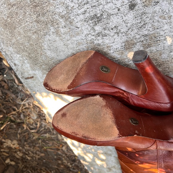 Vintage Frye Tall-High Boots Leather - Picture 11 of 15